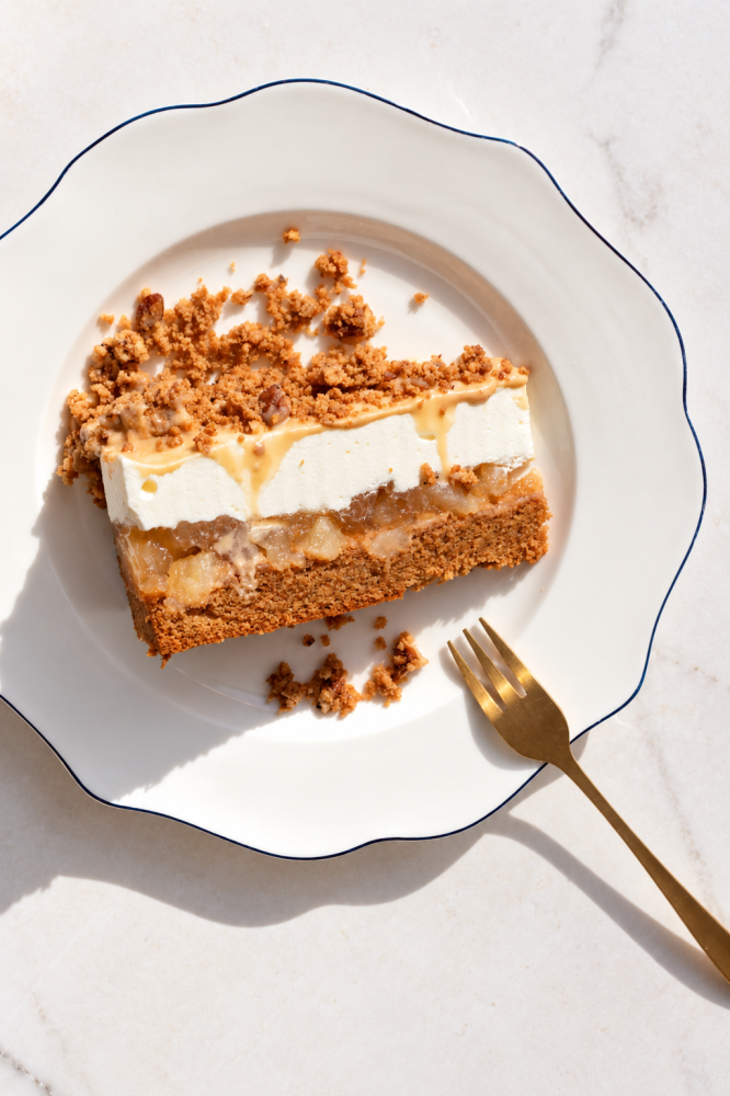 Hruškovo-karamelový cheeseecake OLLIES
